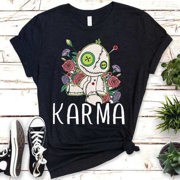 Karma Doll Logo! Einzigartiges T-Shirt für Frauen