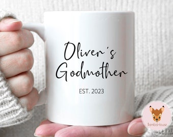 Godmother #1 - Custom Name Godmother, Custom Gift For Godmother, Mother's Day Gift For Godmother, Godmother Mug, Godmother Gift, Name Mug