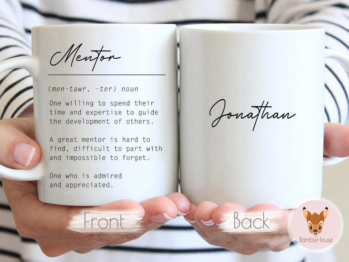 Mentor 2 Gift for Professor, Custom Gift for Mentor, Custom Name Mentor