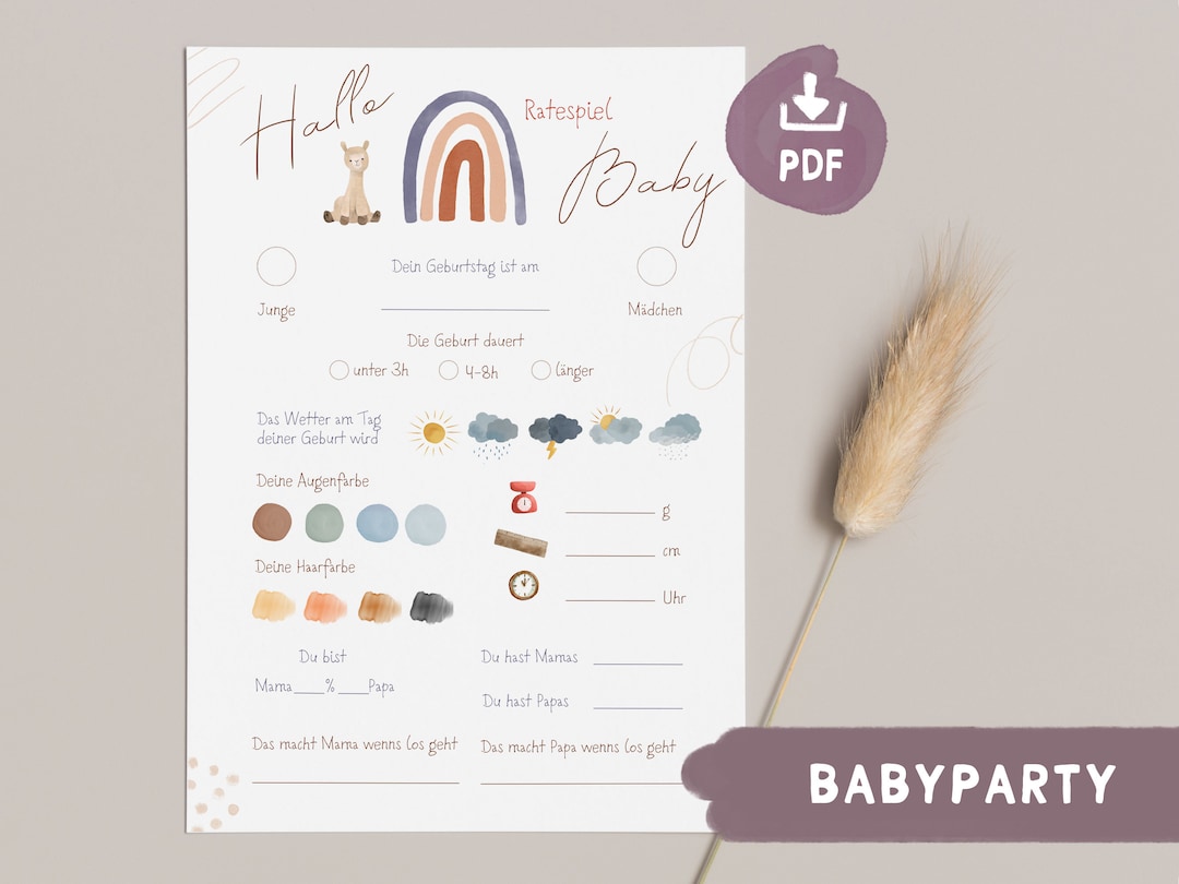 60 Stück Babyparty Karten + Holzbox – Für Persönliche Ratschläge & Wünsche An Die Eltern
