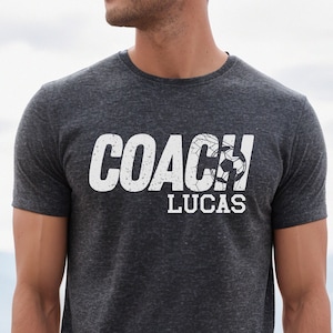 Custom Soccer Coach Shirt, Coaches gift Soccer, Personalized Soccer coach gift, Highschool Soccer coach shirt, Soccer Gift for Dad, Coach
