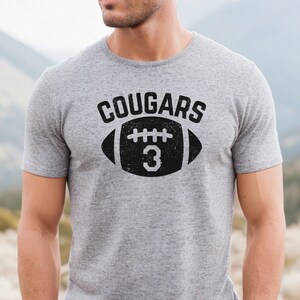 Men's Personalized Football Shirt, Custom Football Shirt, Football Season Shirt, Dad Football T-Shirt, Football Dad Gift, Game Day Shirts