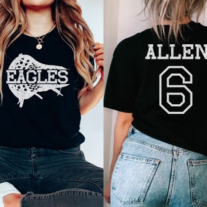 Custom Lacrosse Shirt, Personalized Lacrosse Mom Shirt, Lacrosse Fan Shirt, Lacrosse Number Shirt, Custom Lacrosse Team Shirt, Lacrosse Tee