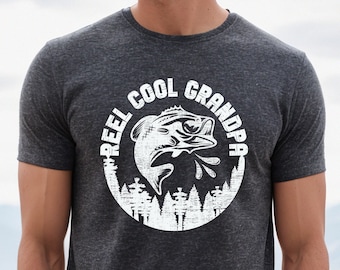 Reel Cool Grandpa Shirt, Grandpa Gone Fishing Shirt, Grandpa Camping Shirt, Grandpa Fishing Gift, Grandpa Fishing Shirt, Fathers day grandpa