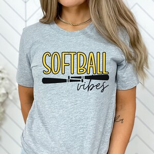 Softball Vibes Shirt, Softball Fan Shirt, Softball Gift, Softball Mom Shirt, Softball Life, Cute Softball Shirt, Mom Squad Softball Shirt