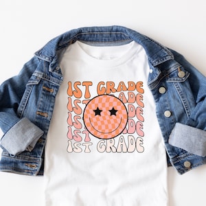 First Grade Youth Shirt, 1st Grade Back to School Tee, First Day of School 1st Grade, First Grade Girls Shirt, Kids Grade Level Shirts