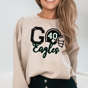 Custom Football Sweatshirt, Personalized Football Mom Crewneck, Football Fan Pullover, Football Number Sweatshirt, Custom Football Team Tee