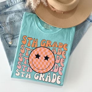 Comfort Colors Team Teacher Shirt, 5th Grade Back To School Shirt, Oversized Teacher Tshirt , Teacher Group Shirt, Fifth Grade Teacher Tee