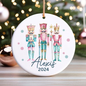 Personalized Nutcracker Ornament, Custom Nutcracker Ballet Ornament, 2025 Christmas Keepsake, Dancer Holiday Ornament, Girl&#39;s Ballet Gift