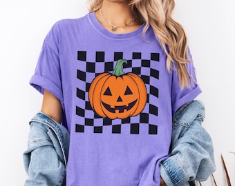 Comfort Colors Halloween Pumpkin Shirt, Halloween Jack o Lantern Shirt, Spooky Season Shirt, Fall Graphic Tee, Halloween Party, Pumpkin