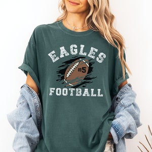 Custom Football Shirt, Football Comfort Colors , Personalized Football Team Shirt, Football Gift, Football Fan Tee, Sports Mom tee, Game Day