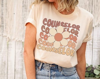 Groovy School Counselor Shirt, School Counselor Gift, Therapist Shirt, Back to School, Teacher Appreciation Gift, Guidance Counselor Shirt