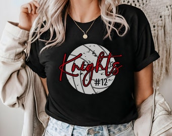 Custom Volleyball Shirt, Personalized Volleyball Mom Shirt, Volleyball Name Shirt, Custom Volleyball Team Shirt, Volleyball Team Gift