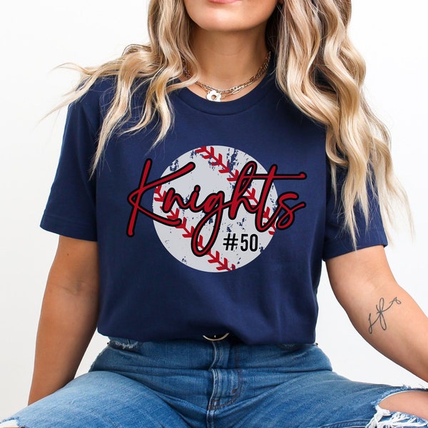 Personalized Baseball Shirt, Baseball Number Shirt, Custom Baseball Tee, Game Day Shirt, Custom Baseball Team Shirt, Baseball Tee