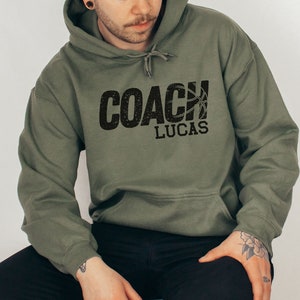 Custom Basketball Coach Sweatshirt, Personalized Basketball Coach Crewneck, Basketball Coach Gift, Coach Tee, Basketball Game Day Sweater