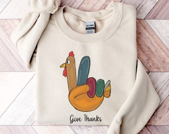 Peace Sign Turkey Sweatshirt, Give Thanks Thanksgiving Sweater, Thanksgiving Sweatshirt, Peace Turkey Hand, Retro Thanksgiving Group Shirt