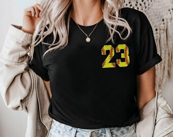 Personalized Softball Shirt, Softball Number Shirt, Custom Softball Tee, Softball Pocket Tee, Game Day Shirt, Custom Softball Team Shirt