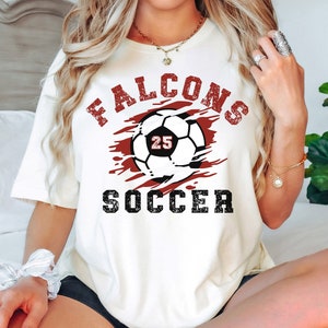Custom Soccer Shirt, Personalized Soccer Mom Shirt, Soccer Fan Shirt, Soccer Number Shirt, Custom Soccer Team ShirtSoccer Tee