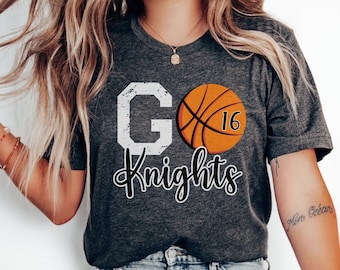 Custom Basketball Number Shirt, Personalized Basketball Mom Shirt, Basketball Team Gift, Custom Basketball Tee, Basketball Fan Shirt, Bball