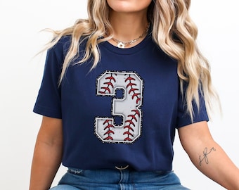 Baseball Number Shirt, Personalized Baseball Shirt, Custom Baseball Fan Shirt, Game Day Shirt, Custom Baseball Team Shirt, Baseball Tee