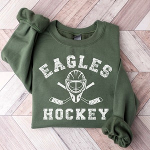 Custom Hockey Sweatshirt, Personalized Hockey Gift, Hockey Team Crewneck, Hockey Game Day Sweater, Hockey Mom Shirt, Hockey Coach Gift