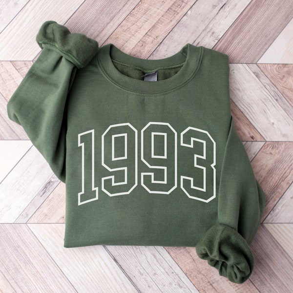 Custom Birthday Sweatshirt, Birth Year Sweater, Personalized Birthday Gift, Womens Birthday Sweatshirt, 30th Birthday, 40th Birthday Sweater