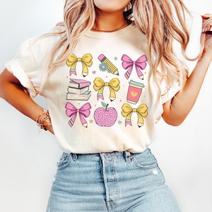 Coquette Teacher Shirt, Comfort Colors Teacher Tee, Back to School, Cute Teacher Gift, 1st Day of School, Teacher Appreciation, New Teacher