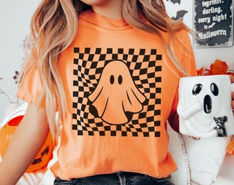 Comfort Colors Halloween Shirt, Halloween Ghost Shirt, Spooky Season Shirt, Fall Graphic Tee, Halloween Party, Gift For Halloween, Spooky