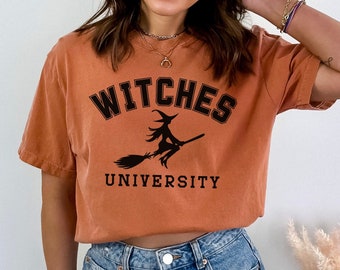 Comfort Colors Witch Shirt, Women's Halloween Tshirt , Witch Halloween Tee, Cute Halloween T-shirt, Boho Fall Tshirt, Witch Halloween Shirt