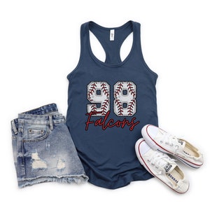 Custom Baseball Tank Top, Baseball Number Tank, Personalized Baseball Tank, Baseball Mom Racerback, Baseball Mama Tank top, Baseball Shirt