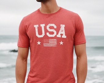 Camiseta desgastada de EE. UU., camiseta del 4 de julio, camiseta de EE. UU. para hombre, camiseta del 4 de julio, camiseta patriótica estadounidense, camiseta del 4 de julio para hombre, camiseta de EE. UU. para hombre