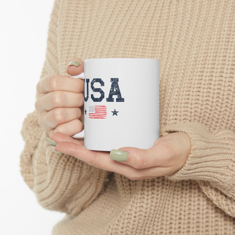 USA mug, 4th of July mug, Independence Day mug, America Mug, usa flag mug, Fourth of July gifts, 11 oz ceramic mug, USA coffee mug, usa gift afbeelding 10
