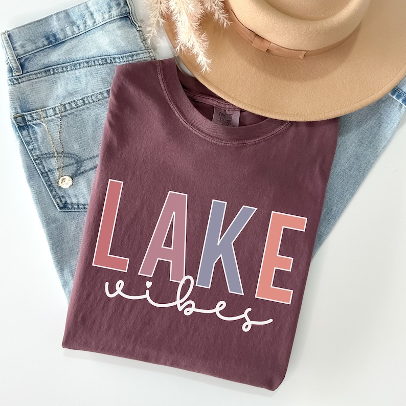 cute lake vibes shirt