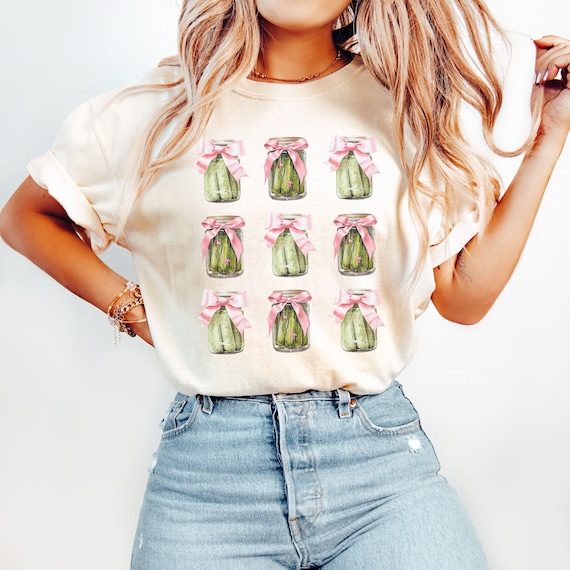 Vintage Canned Pickles Shirt, Comfort Colors Pickle Shirt, Coquette Jarred Pickle Shirt, Pickle Jar tee, Pickle Lover Shirt, Cute Pickle Tee