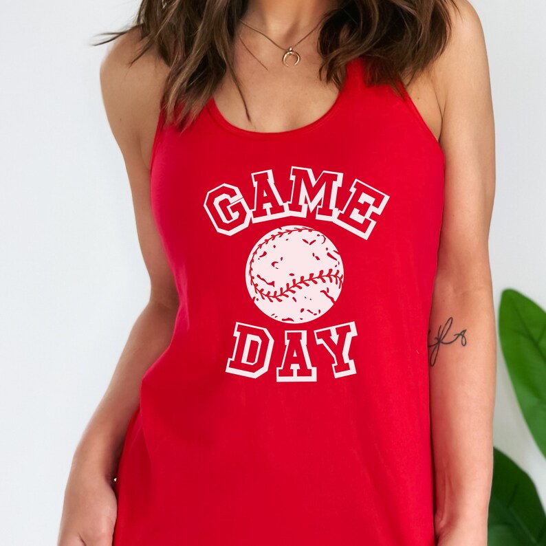 baseball racerback tank top