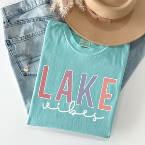 comfort colors lake shirt