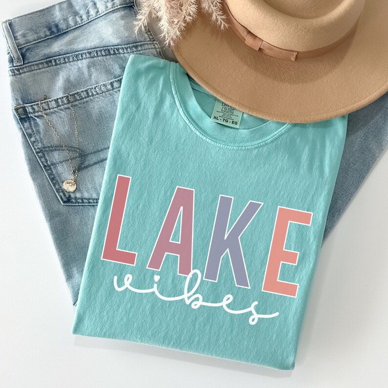 comfort colors lake shirt
