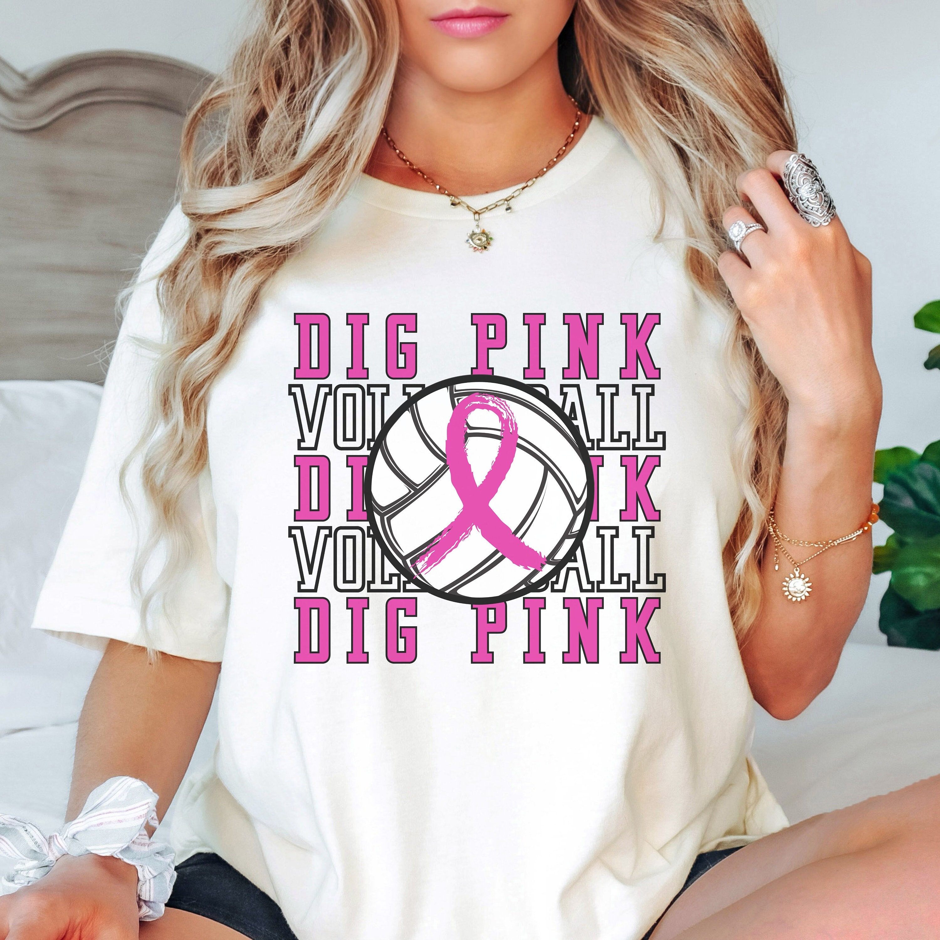 I Dig Denim Lance Tee - Pink