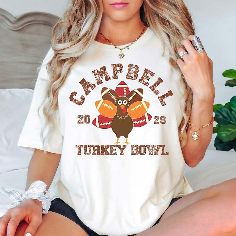 Camiseta personalizada para el Día de Acción de Gracias con diseño de tazón de pavo, camiseta familiar para el Día de Acción de Gracias, camisetas familiares a juego para el Día de Acción de Gracias, tazón de pavo personalizado, camisetas para el Día de Acción de Gracias 2026 imagen 1