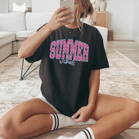 Summer Vibes Shirt, Comfort Colors Summer Shirt, Summer Vacation Tee, Boating Shirt, Swimsuit Coverup, Beach Shirt, Lake Shirt, Summer Break