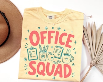Front Office Squad Comfort Colors® T-shirt,  School Office Team Tees, School Secretary Gift, Adminstration Staff Shirt, Back to School