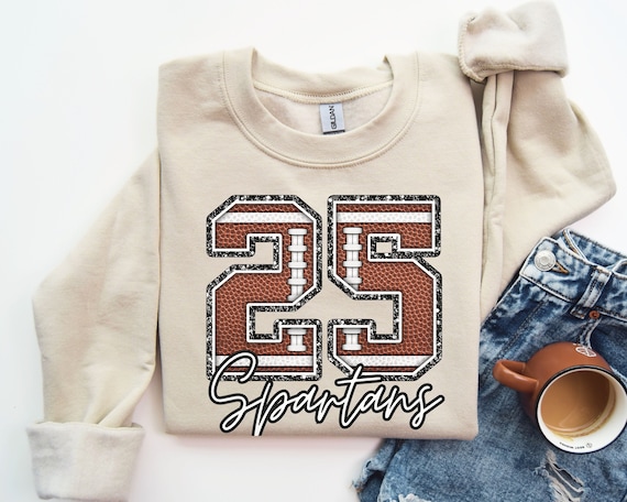 Personalized Football Sweatshirt, Custom Football Mom Sweater, Football Fan Pullover, Football Number Sweatshirt, Football Team Crewneck