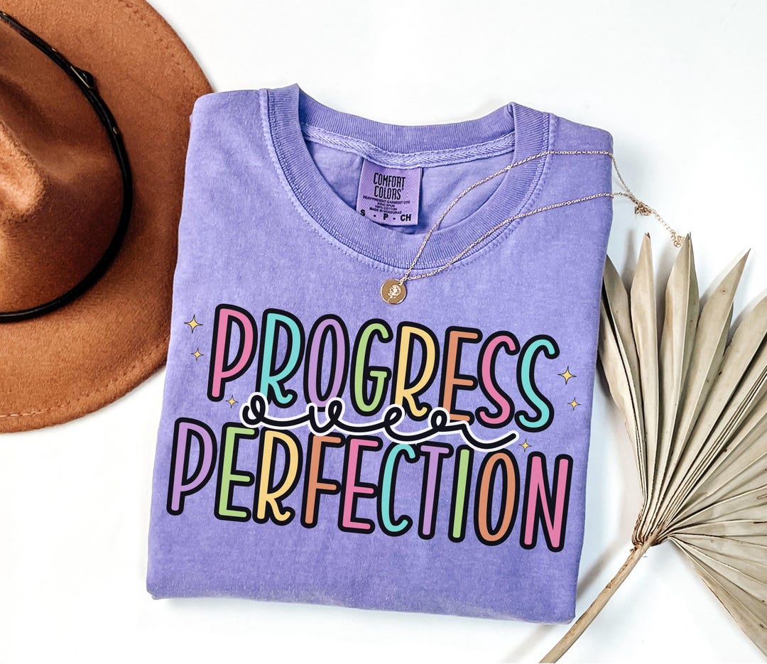 Progress over Perfection Teacher Shirt, Comfort Colors® Special Education Teacher Tee, SPE