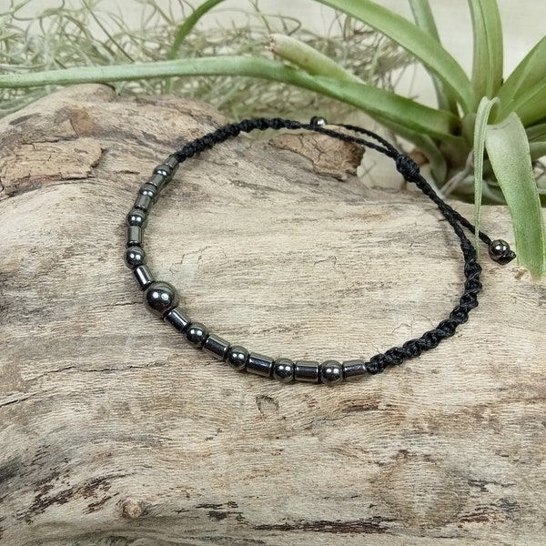 Bracelet pour homme en hématite