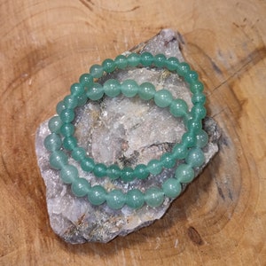 Pulsera Aventurina Verde, suerte, calmante, enfermedades de la piel, emocionalidad