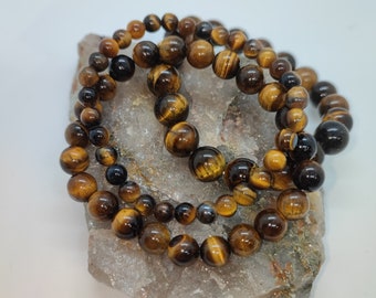 Tiger's Eye Chakra Solar Plexus Bracelet protection and self-confidence