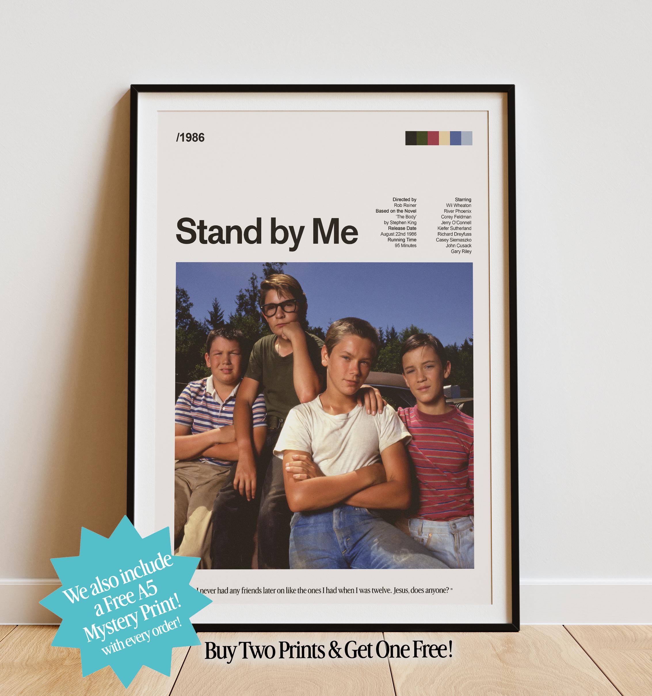 Stand by Me 1986 Movie Poster Art Print With Quote, John Hughes Modern ...