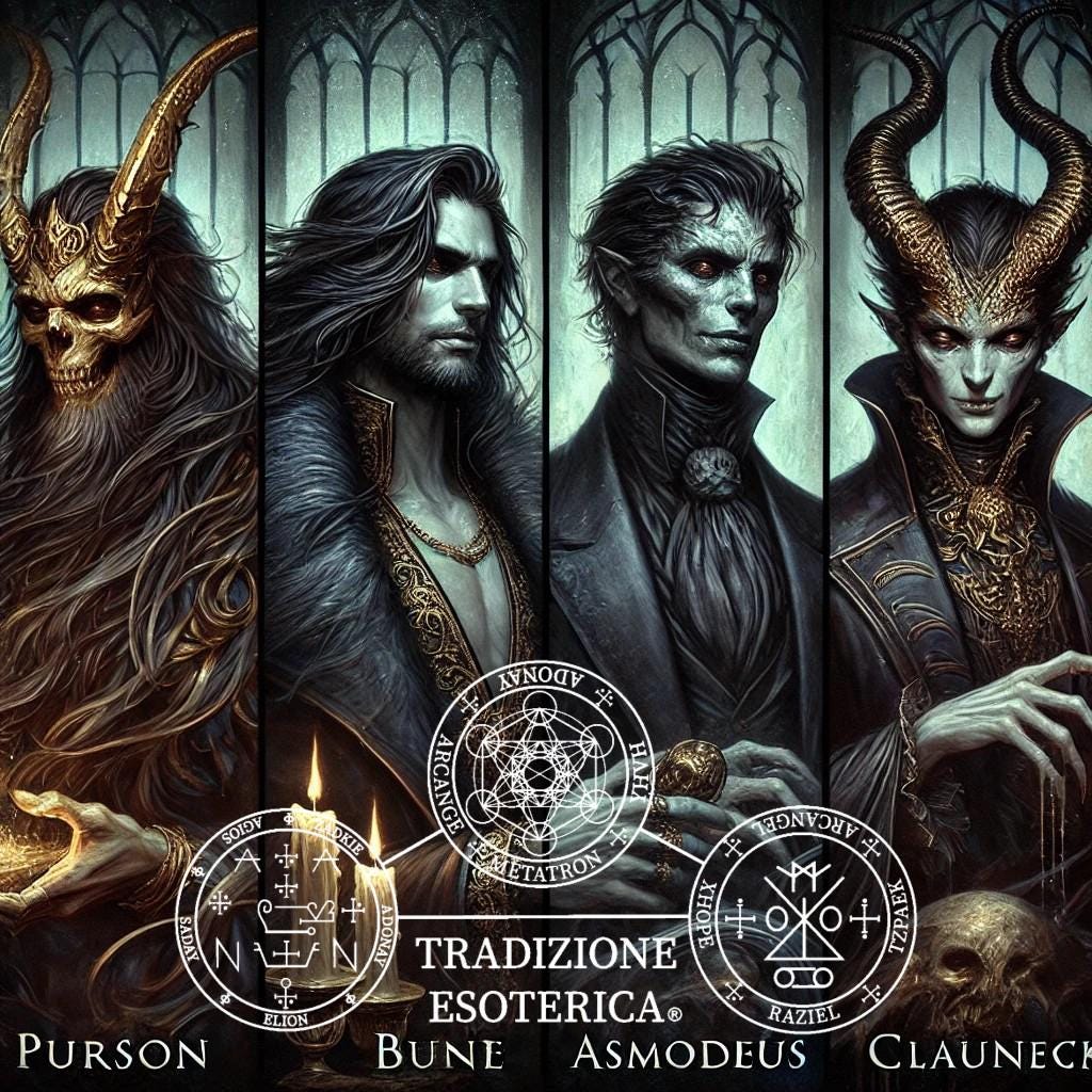Clauneck Asmodeus Purson Bune's Submission Rites to Attract Money, Abundance, and Financial Success - Complete Cycle of Ceremonies