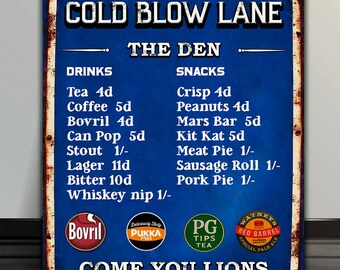 Millwall Football Vintage Snack Bar Terrace Sign Metal Wall Plaque Retro Dad Birthday Concession Stand Gift RBS36