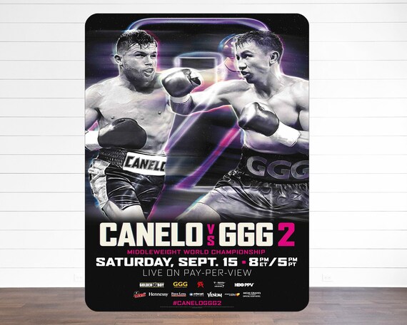 Canelo Alvarez V GGG Fight Boxing Metal Sign Poster RS144 - Etsy